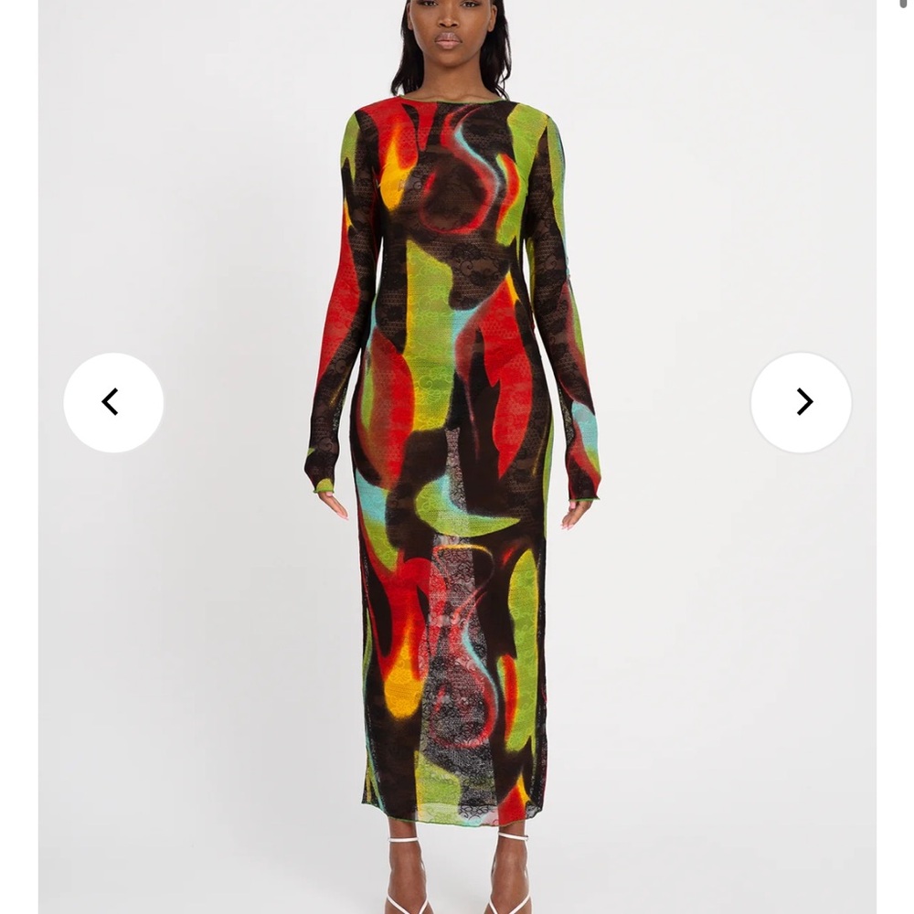 Kim Shui green swirl maxi dress